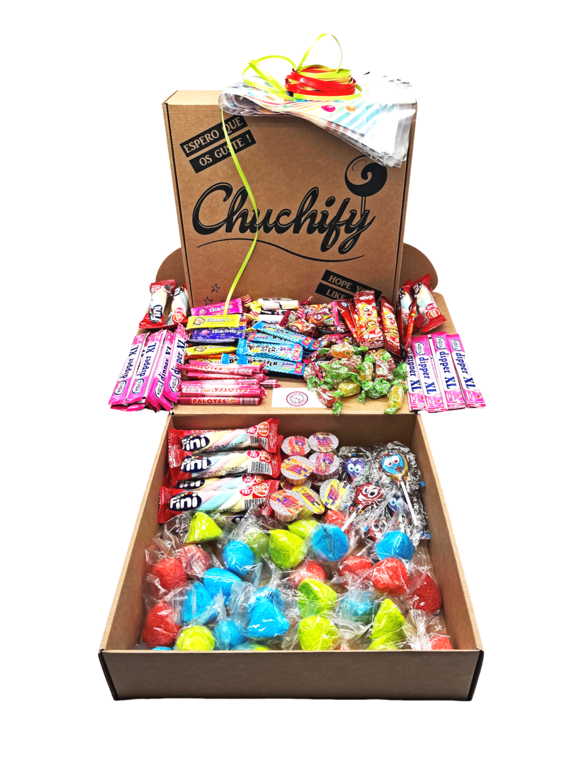 Endulza tu día con nuestras cajas de chuches y bolsas para cucuruchos