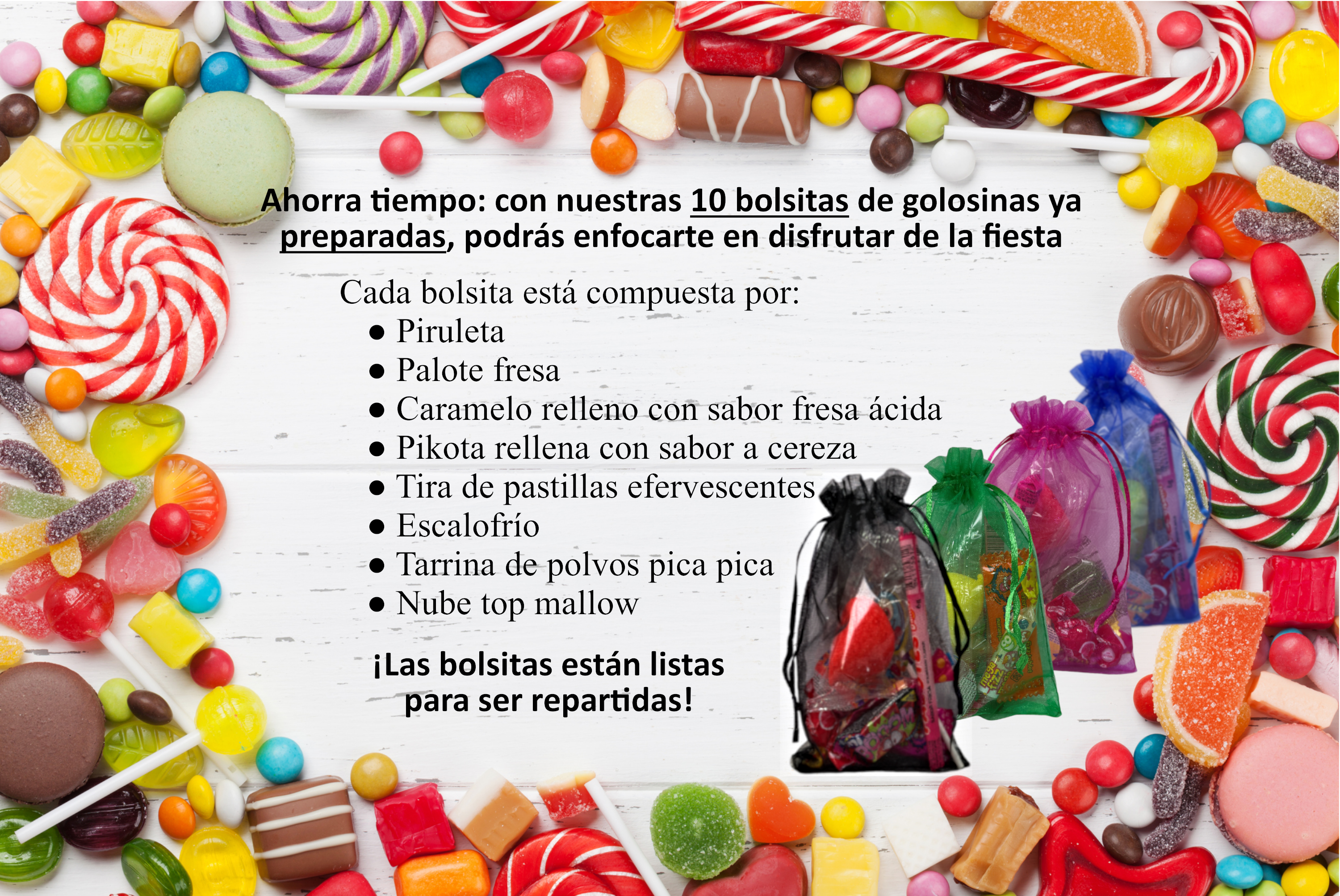 ▷【Comprar Chuches para Cumpleaños y Eventos 】Funtastyc